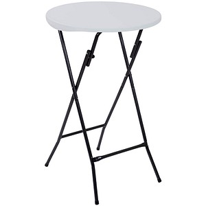 4041908138859 - MUFARO Stehtisch Kunststoff weiß 600 x 600 x 1070 cm