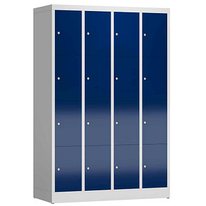 4061815857179 - Schließfachschrank ClassiX enzianblau lichtgrau X-520441 16 Schließfächer 1185 x 500 x 1800 cm 4061815857179 LÜLLMANN 4061815857179 - Schließfachschrank ClassiX enzianblau lichtgrau X-520441 16 Schließfächer 1185 x 500 x 1800 cm 4061815857179 LÜLLMANN