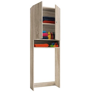 4051814369964 - Waschmaschinenschrank Praktischer Überbauschrank mit viel Stauraum Maße B 64 x H 182 x T 27 cm Waschmaschinenregal für Bad und Waschküche Waschmaschinenüberbauschrank - Lona 4051814369964 - Waschmaschinenschrank Praktischer Überbauschrank mit viel Stauraum Maße B 64 x H 182 x T 27 cm Waschmaschinenregal für Bad und Waschküche Waschmaschinenüberbauschrank - Lona