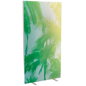 PAPERFLOW Trennwand easyScreen Tropical, 61275 bunt 94,0 x 173,4 cm, 1 St.