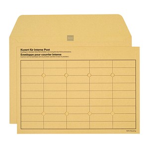 7611722010517 - Interne Umschläge Ohne Fenster C4 324 (B) x 229 (H) mm Abziehstreifen Braun 120 g m2 250 Stück