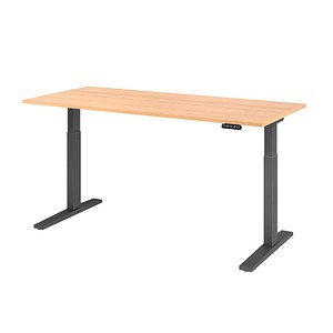 4032062185681 - Sitz-Steh-Schreibtisch VXMKA19 E G elektrisch höhenverstellbar 70-120cm (H) 180x80cm (BxT) rechteckig eiche graphit 403206 4032062185681 - Sitz-Steh-Schreibtisch VXMKA19 E G elektrisch höhenverstellbar 70-120cm (H) 180x80cm (BxT) rechteckig eiche graphit 403206