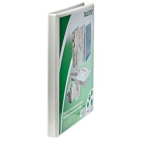 6 LEITZ Präsentationsringbücher 2-Ringe weiß 2,9 cm DIN A4 42770001