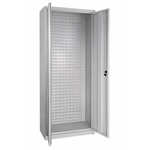 4050049405218 - Werkstattschrank Stahlschrank mit Schlitzplatte lichtgrau 1930x380x780 mm - ADB