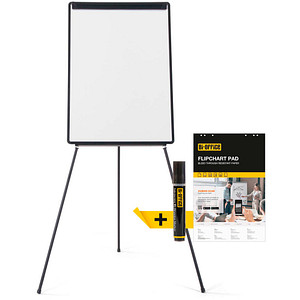 Bi-Office Flipchart, EA2306475, 70x100cm, grau, mit Beinen, mit 2 Seitenarmen 5603750506478 Bi-Office