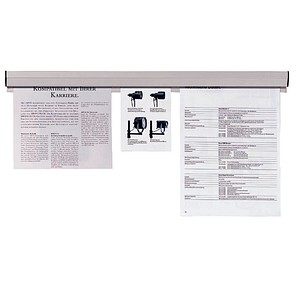 FRANKEN Klemmleiste 50,0 cm grau selbstklebend, Wandmontage, 1 St.