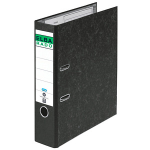 ELBA rado Wolkenmarmor Ordner schwarz marmoriert Karton 8,0 cm DIN A4 ELBA rado Wolkenmarmor Ordner schwarz marmoriert Karton 8,0 cm DIN A4