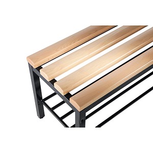 4025314597714 - Garderobenbank Basic 8051-010 Holz 150cm freistehend mit Schuhregal buche anthrazit 4025314597714 C+P-Möbel 4025314597714 - Garderobenbank Basic 8051-010 Holz 150cm freistehend mit Schuhregal buche anthrazit 4025314597714 C+P-Möbel