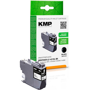 4011324001549 - KMP Patrone Brother MFC-J1010DW LC421XLBK black 500S 14ml remanufactured 4011324001549 - KMP Patrone Brother MFC-J1010DW LC421XLBK black 500S 14ml remanufactured
