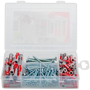 4048962264944 - fischer Profi-Box DuoPower + S 2K 538622 Universaldübel-Sortiment Ø 45 5 6 8 mm 30 40 55 mm 160 Stück