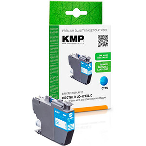 4011324001556 - KMP Patrone Brother MFC-J1010DW LC421XLC cyan 500S 7ml remanufactured 4011324001556 - KMP Patrone Brother MFC-J1010DW LC421XLC cyan 500S 7ml remanufactured