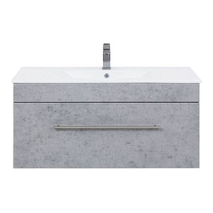 Waschtischunterschrank VIVA beton/weiß