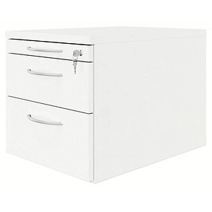 fm Rollcontainer weiß 3 Auszüge 43,4 x 60,0 x 40,0 cm