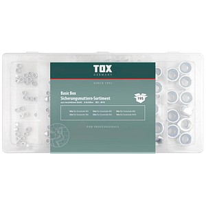 4049563050714 - Tox-dübel - tox Basic Box Sicherungsmuttern - Sortiment 195 tlg