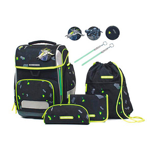 9002638233585 - SCHNEIDERS Schulranzen-Set Ergolite Outer Space Kunstfaser schwarz