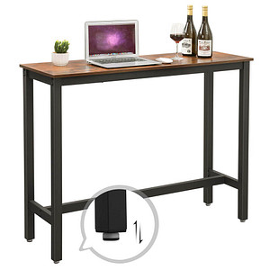 0194343107714 - Songmics - vasagle Bartisch schmal Küchentisch Küchentresen rechteckiger Stehtisch stabiles Metallgestell 120 x 40 x 100 cm einfacher Aufbau 0194343107714 - Songmics - vasagle Bartisch schmal Küchentisch Küchentresen rechteckiger Stehtisch stabiles Metallgestell 120 x 40 x 100 cm einfacher Aufbau