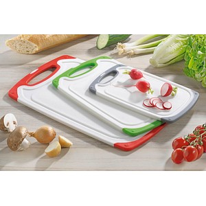 Esmeyer Schneidebretter-Set Star weiß/grün, weiß/grau, weiß/rot 3-tlg., 3 St.