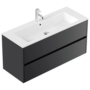 4251982655054 - Badmöbel Limes & Waschtisch 120cm 2 Greifraum SoftClose Auszüge weiß Hgl