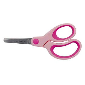Westcott Bastelschere Kids asymmetrisch, gerade, Langauge 130 mm abgerundet