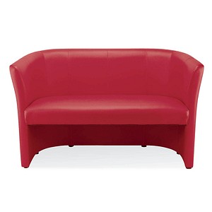 4045513004462 - 2-Sitzer Sofa Club Duo rot rot Kunstleder