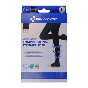 4027521537460 - Kompressionsstrumpfhose offene Spitze schwarz Größe L 4027521537460 FIRST AID ONLY