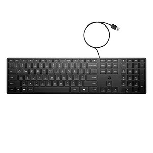 HP 320K Tastatur kabelgebunden schwarz