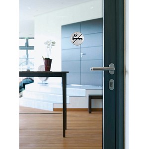 4005546400204 - Piktogramm Raucher - NEIN rund metallic silber Ø 83mm 4005546400204 Durable 4005546400204 - Piktogramm Raucher - NEIN rund metallic silber Ø 83mm 4005546400204 Durable