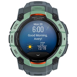 Image of GARMIN Instinct 3 AMOLED 50 mm Smartwatch grün, schwarz