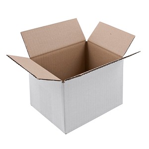Nestler Wellpapp-Faltkartons 1-wellig weiß 21,0 x 15,0 x 13,7 cm Außenmaß, 20 St.