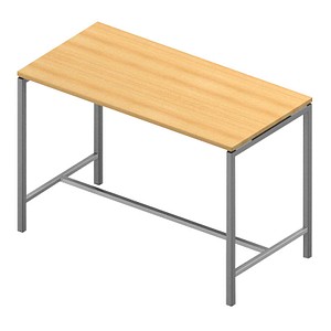 8056039558892 - Stehtisch Creo CRTR0160 3B2I 107cm (H) 160x80cm (BxT) rechteckig buche   silber 8056039558892 Quadrifoglio