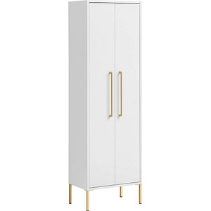 MÖBELPARTNER Badschrank Sarah 148437 kreideweiß 46,2 x 30,1 x 154,7 cm