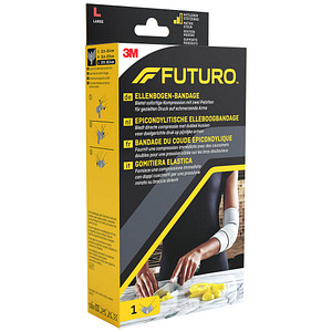 FUTURO™ Ellenbogenbandage 47863DABI, Gr. L grau 27,9-30,5 cm, 1 St.