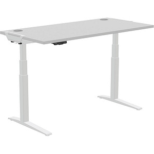 0043859765461 - AKTION Levado elektrisch höhenverstellbarer Schreibtisch grau rechteckig C-Fuß-Gestell weiß 1600 x 800 cm mit 60 Euro CashBack 0043859765461 - AKTION Levado elektrisch höhenverstellbarer Schreibtisch grau rechteckig C-Fuß-Gestell weiß 1600 x 800 cm mit 60 Euro CashBack