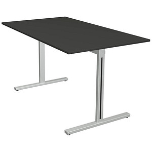 4044917442184 - Schreibtisch Form 1 11011013 65-130cm (H) 140x80cm (BxT) rechteckig anthrazit   silber 4044917442184 Kerkmann 4044917442184 - Schreibtisch Form 1 11011013 65-130cm (H) 140x80cm (BxT) rechteckig anthrazit   silber 4044917442184 Kerkmann