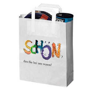 VP Papier-Tragetaschen Topcraft weiß 26,0 x 33,0 cm, 250 St.