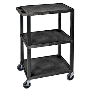 4260285073854 -  Kunststoffwagen  Polyethylen  Traglast (max) 150 kg Schwarz   SEWT34S 4260285073854 Head