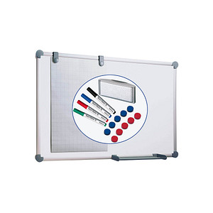 MAUL Whiteboard 2000 MAULpro Komplett-Set 90,0 x 60,0 cm weiß kunststoffbeschichteter Stahl