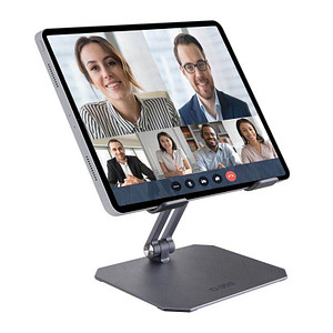 8018417400438 - Tablet-Ständer grau für 1 Tablet Tischständer