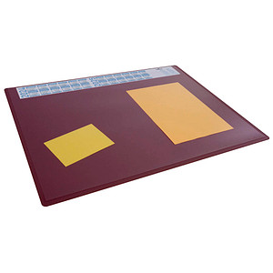 DURABLE Schreibtischunterlage rot Kunststoff 65,0 x 50,0 cm, 1 St.