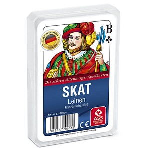 4042677700063 - Spielkarten 22570006 Skat Leinen französisches Blatt Kunststoffetui 4042677700063 ASS