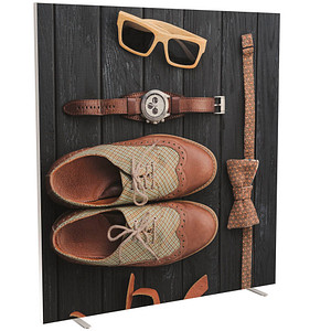 PAPERFLOW Trennwand easyScreen Classic Chic, 61455 bunt 160,0 x 173,4 cm, 1 St.