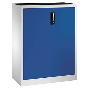 4064615120597 - Werkstatt-Beistellschrank mit Flügeltüren HxBxT 1200 x 930 x 400 mm lichtgrau   enzianblau C+P