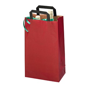 VP Papier-Tragetaschen Topcraft rot 32,0 x 42,0 cm, 50 St.