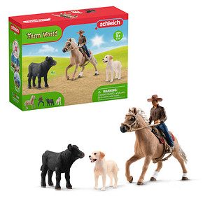 Image of Schleich® Farm World 42578 Westernreiten Spielfiguren-Set