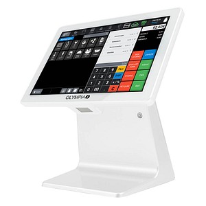 4030152954117 - OLYMPIA Registrierkasse TS10 inkl eingebautem Scanner (ohne TSE-Lizenz) weiß