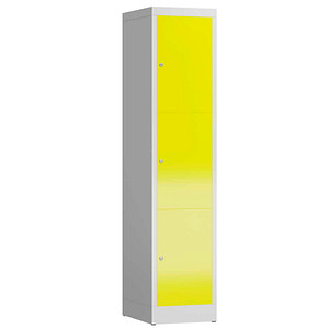 4061815857742 - Schließfachschrank ClassiX lichtgrau zinkgelb X-523316 3 Schließfächer 415 x 500 x 1800 cm 4061815857742 LÜLLMANN 4061815857742 - Schließfachschrank ClassiX lichtgrau zinkgelb X-523316 3 Schließfächer 415 x 500 x 1800 cm 4061815857742 LÜLLMANN