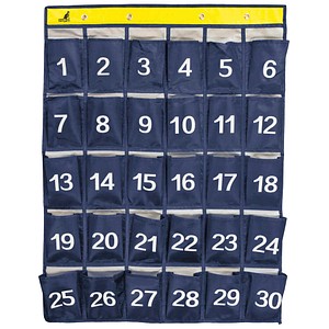 kangaro 78-K-01501 Handy-Wandorganizer dunkelblau, grau, gelb, 1 St.