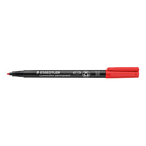 4007817332160 - Folienstift M rot 08-10 mm permanent 4007817332160 Staedtler (Lumocolor) 10 Stück