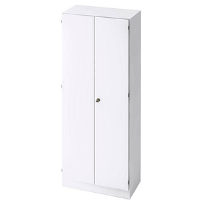 HAMMERBACHER Aktenschrank 6100, V6100/W/W/SG weiß 4 Fachböden 80,0 x 42,0 x 200,4 cm