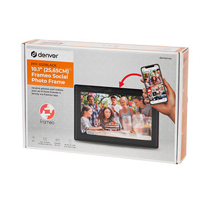 5706751055416 - Digitaler Fotorahmen 101 Zoll - FLAT DESIGN - HD - Frameo App - Fotorahmen - WiFi - IPS Touchscreen - 16GB - PFF1021B 5706751055416 - Digitaler Fotorahmen 101 Zoll - FLAT DESIGN - HD - Frameo App - Fotorahmen - WiFi - IPS Touchscreen - 16GB - PFF1021B